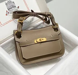 HERMES/エルメス スーパーコピー ジプシエール ミニ ショルダーバッグ グレー x ゴールド（H084047CKAG）