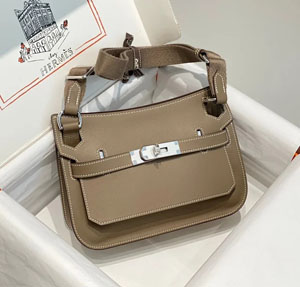 HERMES/エルメス スーパーコピー ジプシエール ミニ ショルダーバッグ グレー x シルバー（H084047CKAG）