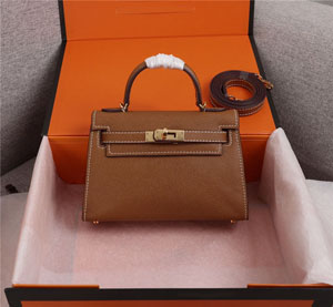 Hermes/エルメス スーパーコピー ケリーミニ2(KELLY MINI 2)ブラウン ショルダーバッグ 071