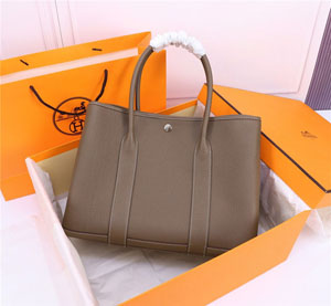 Hermes/エルメス スーパーコピー ガーデンパーティ （GARDEN PARTY）ハンドバッグ ダークグレー（H051559CK18）