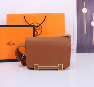 Hermes/エルメス スーパーコピー Geta bag ブラウン ゲタバッグ (H083052CKAI)