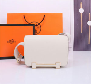 Hermes/エルメス スーパーコピー Geta bag ホワイト ゲタバッグ (H083052CKAT)