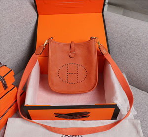 Hermes/エルメス スーパーコピー エヴリン?アマゾーヌ16 TPM オレンジxシルバー（H069426）