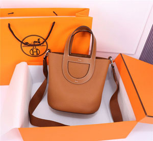 Hermes/エルメス スーパーコピー インザループ 18 pm ブラウン バッグ （H084274CKAB）