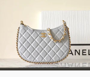 シャネル スーパーコピー Chanel グレー トランペット ホーボー バッグ（AS4378）