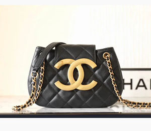 シャネル スーパーコピー Chanel ブラック ラムスキンショルダーバッグ（AS4609 B15010 94305）