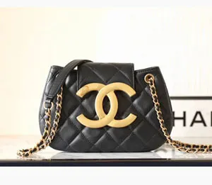 シャネル スーパーコピー Chanel ブラック ラムスキンショルダーバッグ（AS4609 B15010 94305）