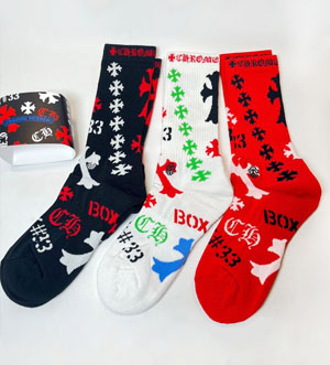 Chrome Hearts クロムハーツ スーパーコピー CHマルチモチーフ ソックス 3組セット