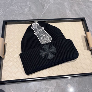 Chrome Hearts クロムハーツ スーパーコピー カシミア ビーニー キャップ ブラック