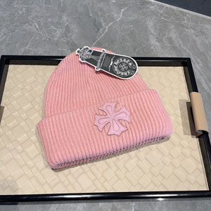 Chrome Hearts クロムハーツ スーパーコピー カシミア ビーニー キャップ ピンク