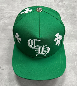 Chrome Hearts クロムハーツ スーパーコピー クロス パッチ ベースボール ハット キャップ グリーン