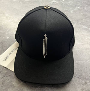 Chrome Hearts クロムハーツ スーパーコピー RS3 クロス ベースボール ハット ブラック デニム