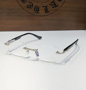 Chrome Hearts クロムハーツ スーパーコピー DEEP I フローラルクロス メガネ 枠なし金メッキ