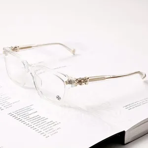 Chrome Hearts  クロムハーツ スーパーコピー COX UCKER BK-18KGP クリスタル メガネフレーム