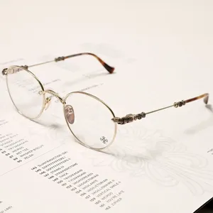 Chrome Hearts  クロムハーツ スーパーコピー BUBBA-A SS-P ラウンド ゴールド メガネフレーム