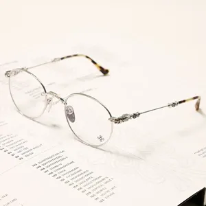 Chrome Hearts  クロムハーツ スーパーコピー BUBBA-A ラウンド シルバー メガネフレーム