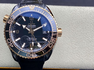 【VS工場出品】OMEGA スーパーコピー オメガ シーマスター プラネットオーシャン 600M コーアクシャル マスター クロノメーター GMT 215.63.46.22.01.001