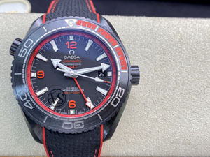 【VS工場出品】OMEGA スーパーコピー オメガ シーマスター プラネットオーシャン マスタークロノメーターGMT ディープブラック 215.92.46.22.01.003
