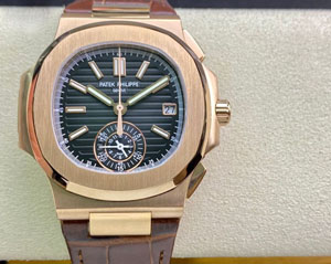 【3K工場出品】PATEK PHILIPPE パテックフィリップ スーパーコピー ノーチラス クロノ 5980/1R-001 ブラック