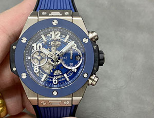 【BBF工場出品】ウブロ スーパーコピー HUBLOT ビッグ?バン ウニコ チタニウム ブルーセラミック 441.NL.5171.RX 42MM