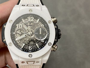 【BBF工場出品】ウブロ スーパーコピー HUBLOT ビッグ?バン ウニコ ホワイトセラミック 441.HX.1171.RX 42MM