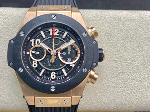 【HB工場出品】ウブロ スーパーコピー ウブロ HUBLOT ビッグバン ウニコ キングゴールドセラミック 441.OM.1181.RX