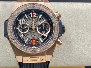 【HB工場出品】ウブロ スーパーコピー HUBLOT ビッグバン ウニコ キングゴールド ダイヤモンド 421.OX.1180.RX.1104