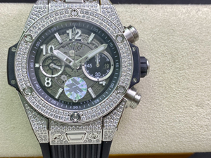 【ZF工場出品】ウブロ スーパーコピー HUBLOT ビッグバン ウニコ チタニウム パヴェ 421.NX.1170.RX.1704