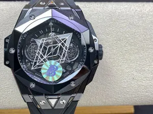 【BBF工場出品】ウブロ スーパーコピー HUBLOT ビッグ?バン ウニコ サンブルーII ブラックマジック 418.CX.1107.RX.MXM22