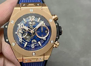 【BBF工場出品】ウブロ スーパーコピー HUBLOT ビッグ?バン ウニコ キングゴールド ブルー 421.OX.5180.RX  41 mm