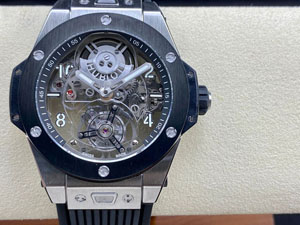 【HB工場出品】ウブロ スーパーコピー HUBLOT  ビッグバン トゥールビヨン シルバーケース 419.CI.0170.RX  45mm