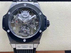 【HB工場出品】ウブロ スーパーコピー HUBLOT  ビッグバン トゥールビヨン シルバーケース 419.CI.0170.RX  45mm