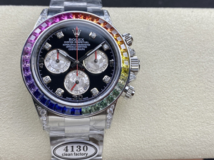 【CLEAN工場出品】ロレックス スーパーコピー デイトナ 116599RBOW レインボー ムーブメント4130
