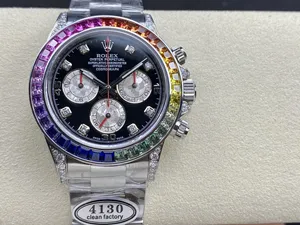【CLEAN工場出品】ロレックス スーパーコピー デイトナ 116599RBOW レインボー ムーブメント4130