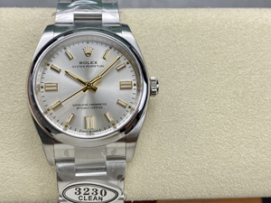 【CLEAN工場出品】ロレックス スーパーコピー オイスターパーペチュアル 126000-0001 シルバー 36MM ムーブメント3235