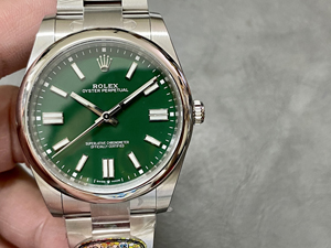 【CLEAN工場出品】ロレックス スーパーコピー オイスターパーペチュアル 124300 グリーン 41MM ムーブメント3230
