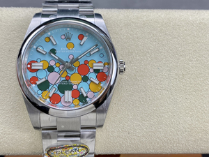 【CLEAN工場出品】ロレックス スーパーコピー オイスターパーペチュアル 124300 セレブレーション モチーフ 41MM ムーブメント3230