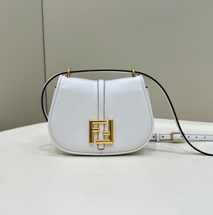 【FENDI】フェンディ スーパーコピー カモン スモール ホワイトレザー バッグ 8BS082AQ0LF1550