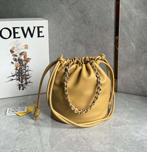 【LOEWE】 ロエベ スーパーコピー フラメンコパース バケットバッグ（メローナパラム）サハラ A411FPBX02