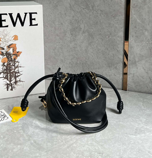 【LOEWE】 ロエベ スーパーコピー フラメンコパース バッグ ミニ（メローナパラム）ブラック A914CBPX03