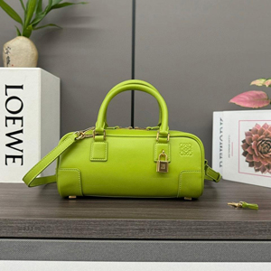 【LOEWE】 ロエベ スーパーコピー アマソナ23 クロップド バッグ（ナパカーフ）メドウグリーン A039N23X01