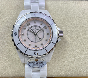 【CHANEL】シャネル スーパーコピー CHANEL J12 H5513 シェル/MOP ピンク マザー オブ パール 33MM【EAST工場出品】