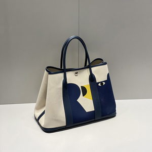 Hermès エルメス スーパーコピー ガーデンパーティー49 ボヤージュ トートバッグ インディゴブルー (H085078CKAA)