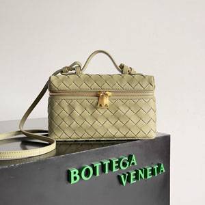 代金引換 BOTTEGA VENETA ボッテガ?ヴェネタ バン バン ウーブン コスメティックバッグ 抹茶（789109V3IV12488）