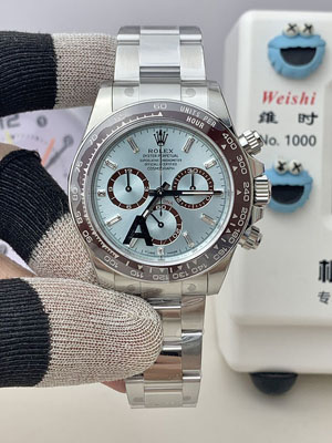 VS工場 ROLEXロレックス デイトナ126506プラチナ　アイスブルーダイヤモンド入り文字盤 cal.4131ムーブメントスケルトン 加重バージョン164.3g 1:1精度