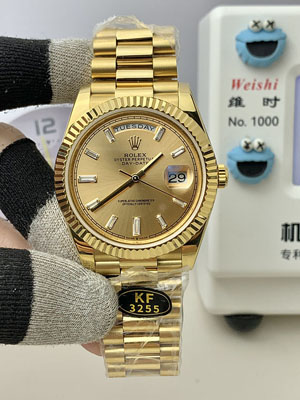 KF工場 ロレックス デイデイト40 228238A イエローゴールド cal.3255/cal.2836 ムーブメント 195g/215g 1:1精度
