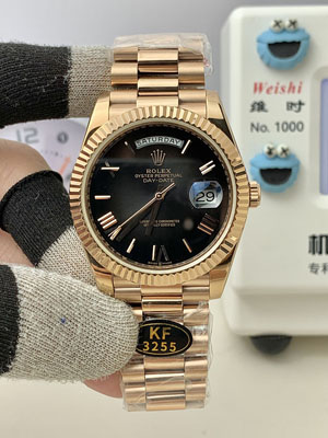 KF工場 ロレックス デイデイト40mm 228235 18Kローズゴールドコーティング904Lステンレス cal.3255/cal.2836 ムーブメント 195g/215g 1:1精度