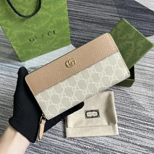 GUCCI グッチ ダブルG バイカラー ジップアラウンドウォレット ベージュ＆ホワイト ?456117