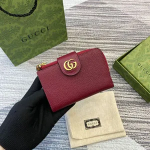 GUCCI 新作 グッチ ダブルG ミディアム ウォレット ロッソ アンコーラ 739498