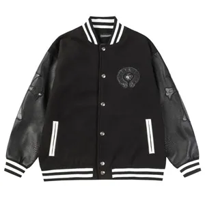 Chrome Hearts Black Horse Shoe Bomber Jacket クロムハーツ ブラック ホースシュー ボンバー ジャケット（Chrome Hearts 79）